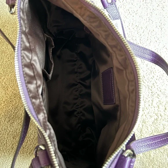 Coach Leather Alexandra Convertible Pebble Leather Tote F17566 - Picture 3 of 11